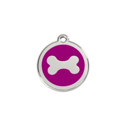 Vue avant - Médaille personnalisée pour chien/chat Red Dingo Os Violet S 20.00mm 7G