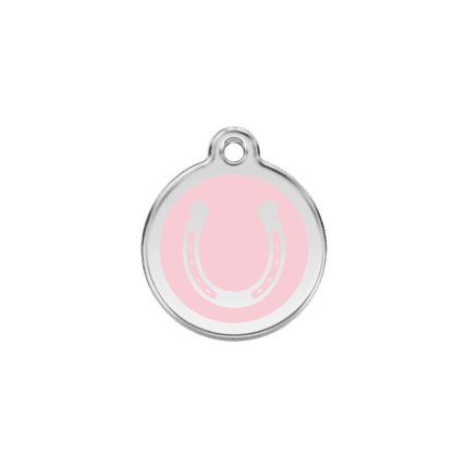 Vue avant - Médaille personnalisée pour chien/chat Red Dingo Émail/Acier inoxydable Rose S 20.00 7G