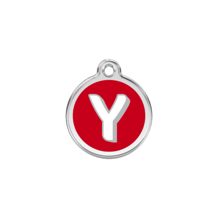 Vue avant - Médaille personnalisée pour chien/chat Red Dingo Émail/Acier inoxydable Y Rouge S 20.00 7G