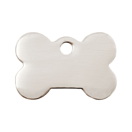 Vue avant - Médaille personnalisée pour chien Red Dingo Os en acier inoxydable - Taille M - Réf : 02-BN-ZZ-ME