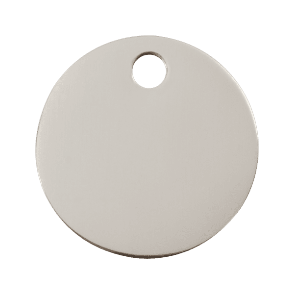 Vue avant - Médaille personnalisable pour chien Red Dingo Plat en acier inoxydable - Taille L