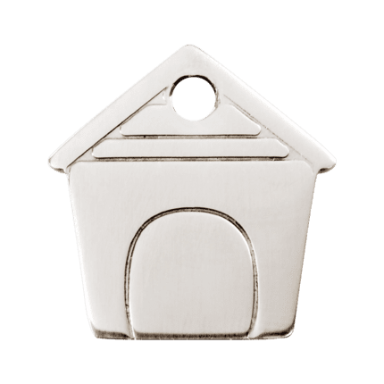 Vue avant - Médaille personnalisable pour chien Red Dingo Plat en acier inoxydable - Taille L - Réf. 02-DH-ZZ-LG