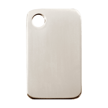 Vue avant - Médaille personnalisable pour chien Red Dingo en acier inoxydable - Taille L - Réf : 02-RT-ZZ-LG