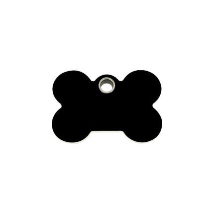 Vue avant - Médaille personnalisable Red Dingo Os Noir S - Gravure incluse