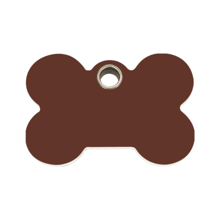 Vue avant - Médaille personnalisée pour chien Red Dingo Os Brun M - Gravure incluse