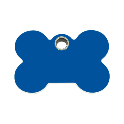 Vue avant - Médaille personnalisée pour chien Red Dingo Os Bleu foncé M - 04-BN-DB-ME