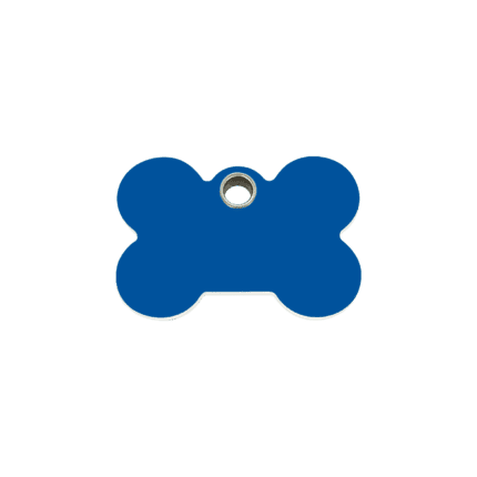 Vue avant - Médaille personnalisée pour chien/chat Red Dingo Os Bleu foncé - Taille S - 04-BN-DB-SM