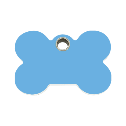 Vue avant - Médaille personnalisée pour chien Red Dingo Os Bleu clair Taille M