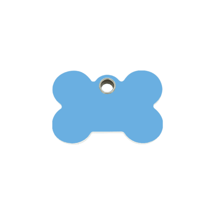 Vue avant - Médaille personnalisée Red Dingo Os Bleu clair S - Gravure incluse