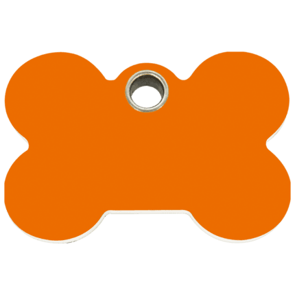 Vue avant - Médaille personnalisable pour chien Red Dingo Os Orange L - Gravure incluse