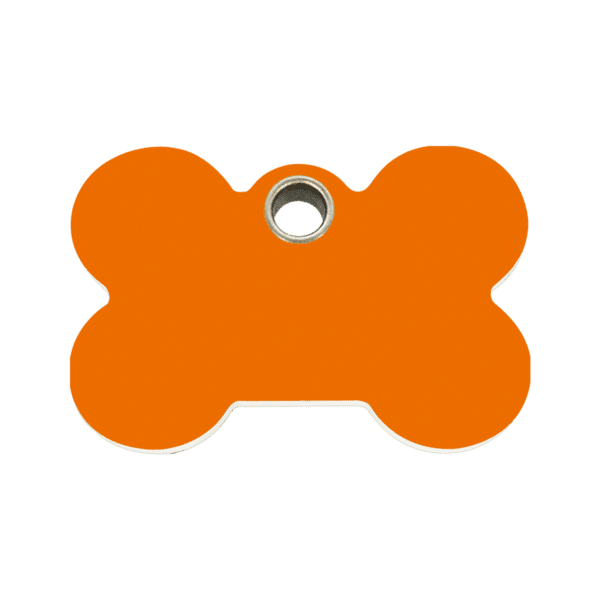 Vue avant - Médaille personnalisée pour chien Red Dingo Os Orange M - Gravure incluse