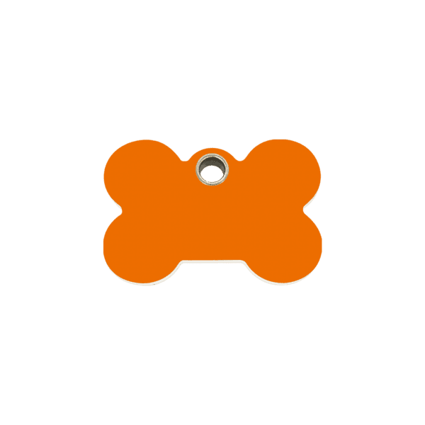 Vue avant - Médaille personnalisée pour chien/chat Red Dingo Os Orange S - Gravure incluse