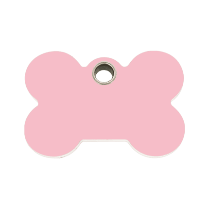 Vue avant - Médaille personnalisée pour chien - Red Dingo Os Rose M - 04-BN-PK-ME