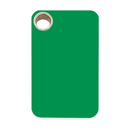 Vue avant - Médaille personnalisable pour chien Red Dingo vert taille L - Gravure incluse