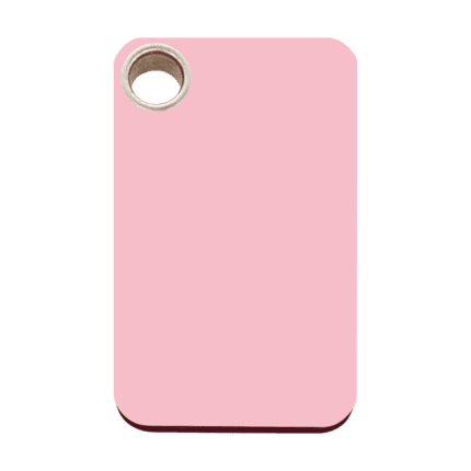 Vue avant - Médaille personnalisable pour chien Red Dingo rose taille L - Gravure incluse