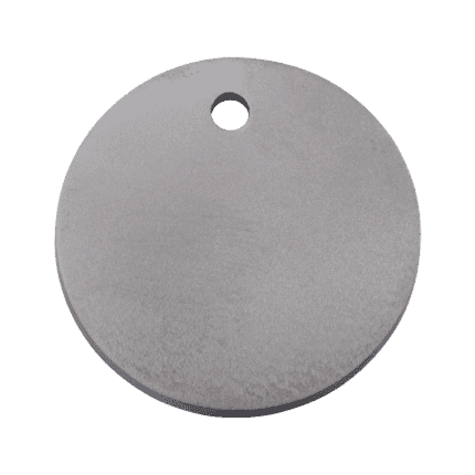 Vue avant - Médaille personnalisée pour chien Red Dingo Titane plat Cercle Taille L