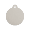 Vue arrière - Médaille personnalisée pour chien Red Dingo Émail et acier inoxydable - Motif Coccinelle - Blanc - Taille M