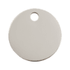 Vue arrière - Médaille personnalisable pour chien Red Dingo - Plat acier inoxydable - Taille M