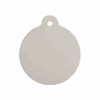 Vue arrière - Médaille personnalisée pour chien/chat Red Dingo Émail pailleté Or 30mm - Coeur scintillant - Taille M