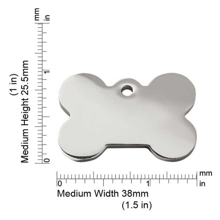 Dimensions de la médaille Red Dingo 8BN-Medium
