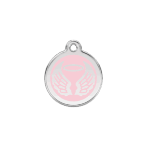 Médaille chat Ailes d'anges Rose Taille S
