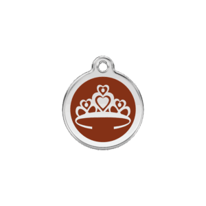 Médaille chat Couronne Brun S 20mm
