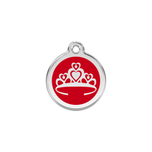 Médaille chat Couronne rouge S 20mm