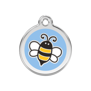 Médaille chien bourdon Bleu clair Taille M