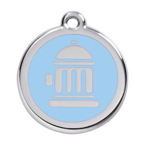 Médaille chien Bouche d'incendie Bleu clair Taille L