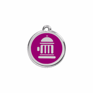 Médaille chat Bouche d'incendie Violet Taille S