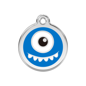Médaille chien Monstre Bleu foncé Taille M