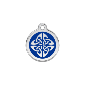 Médaille chat Flèches Tribales Bleu foncé S