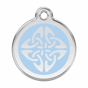 Médaille chien flèches tribales bleu clair L Red Dingo