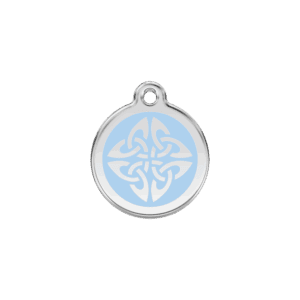 Médaille chat Flèches Tribales Bleu clair S