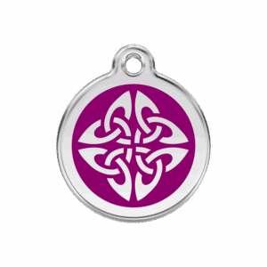 Médaille chien M Flèches tribales violet Red Dingo