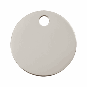 Médaille chien cercle acier inoxydable Taille L