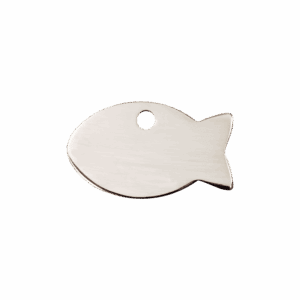 Médaille chat Poisson S acier inoxydable