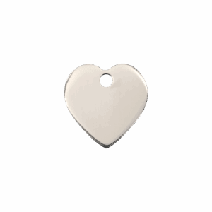 Médaille chat cœur S acier inoxydable
