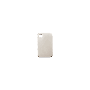 Médaille chat rectangle acier inoxydable S