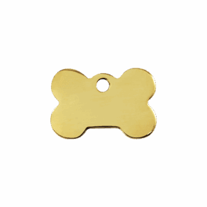 Médaille chat Os laiton plat S Red Dingo