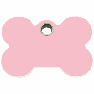 Médaille chien Os Rose Taille L Red Dingo