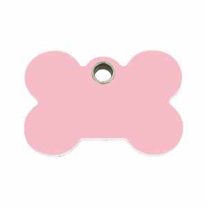 Vue avant - Médaille personnalisée pour chien - Red Dingo Os Rose M - 04-BN-PK-ME