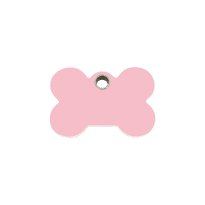 Médaille chat Os Rose S plastique plat Red Dingo