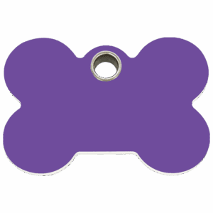 Médaille chien Os Violet Taille L Red Dingo