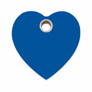 Médaille chien cœur bleu foncé Red Dingo taille L