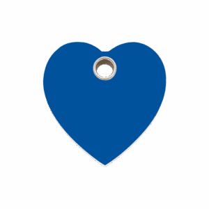 Médaille chien cœur bleu foncé Red Dingo taille M