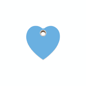 Médaille chat cœur bleu clair S Red Dingo plastique plat