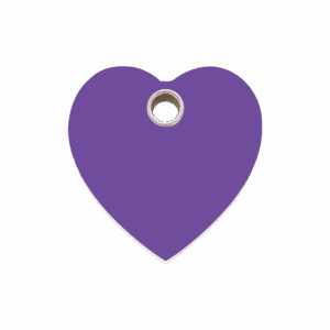 Médaille chien cœur violet taille M Red Dingo