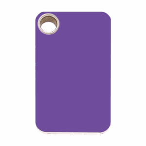 Médaille chien rectangle plastique plat violet taille L Red Dingo