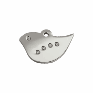 Médaille chat Swarovski Diamantée Oiseau S